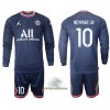 Officiële Voetbalshirt + Korte Broek Paris Saint-Germain Neymar JR 10 Thuis 2021-22 Lange Mouw - Kids